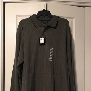 NWT men’s Consensus  long sleeve polo shirt. XLT